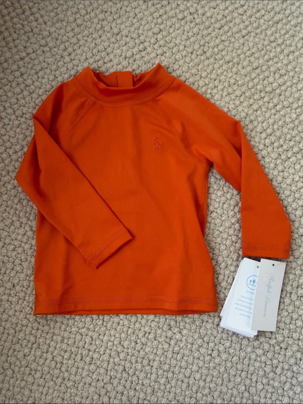 Ralph Lauren baby rashguard. Size 9-12 months. NWT